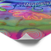 「人々は静かに座っていた」インスピレーション ポスター (角)