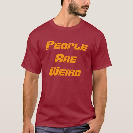 人々は風変わり-非エコです Tシャツ (正面)