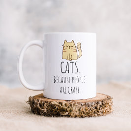人々は馬鹿だから猫 コーヒーマグ コーヒーマグカップ