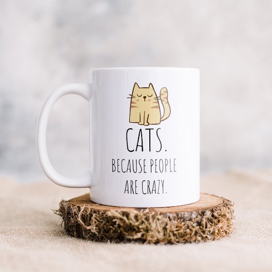 人々は馬鹿だから猫 コーヒーマグ コーヒーマグカップ