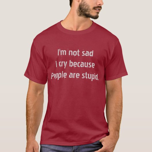 人々は馬鹿 お笑い Tシャツ (正面)