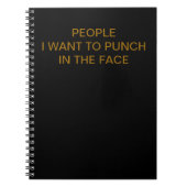 人々はI顔で打ちたいと思います ノートブック (正面)