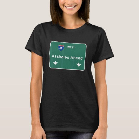 人々はInterstate 4 I 4の悪いドライバを運転できない Tシャツ (正面)