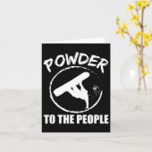 人々へのスノーボードパウダースノーボードギフト カード (黄色い花)