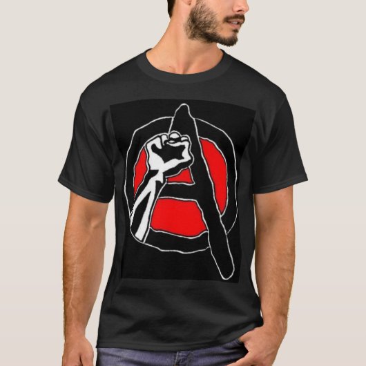 人々への力ない政治家(黒) Tシャツ (正面)