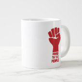 人々への力 ジャンボコーヒーマグカップ (正面右)