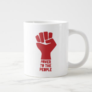 人々への力 ジャンボコーヒーマグカップ