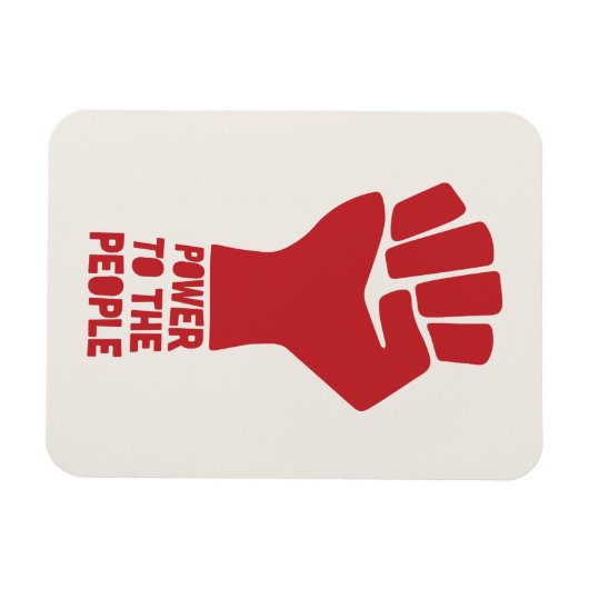 人々への力 マグネット (横)