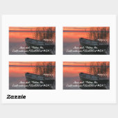 「人々をとる漁師にしよう」 長方形シール (シート)