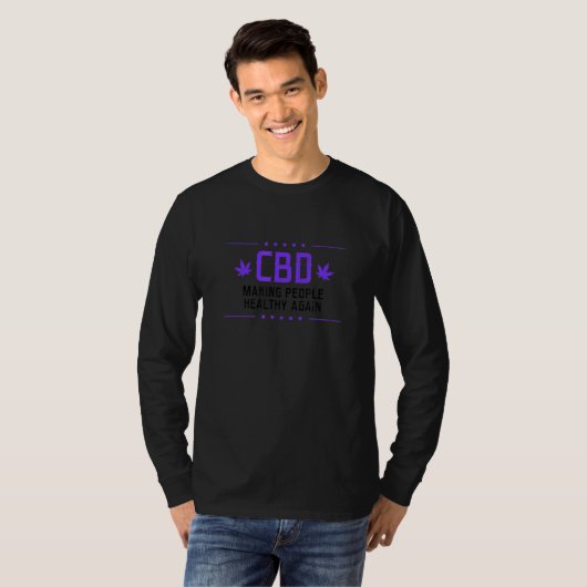 人々を再び健康にするCbd油 Tシャツ (正面フル)