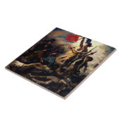 人々を導く自由ユージン·デラクロワ タイル (側面)