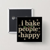 人々を幸せにする焼き物チーム「I Bake People Happy」カップケーキ&クッキー 缶バッジ (正面&裏面)