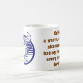 人々を憎むことへのコーヒー暖かくおいしい代わり コーヒーマグカップ (中央)