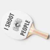人々を撮影おもしろい文字フォトカメラフォトグラファー 卓球ラケット (横)