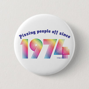 人々を1974年以来怒らせます 缶バッジ