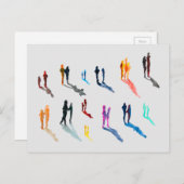 人々アート水の色の素晴らし芸術 ポストカード (正面/裏面)