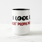 人々人のおもしろいなことわざ マグカップ (中央)