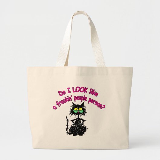 人々人 ラージトートバッグ (正面)