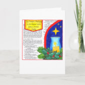 人々歩くインダークネスカスタムクリスマスカード シーズンカード (正面)