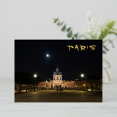 人々歩くオンポンデアーツアットニグス – パリ 箔シーズンカード (立ち正面)