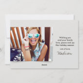 人々独身のの祝日おもしろいの挨拶 シーズンカード (裏面)