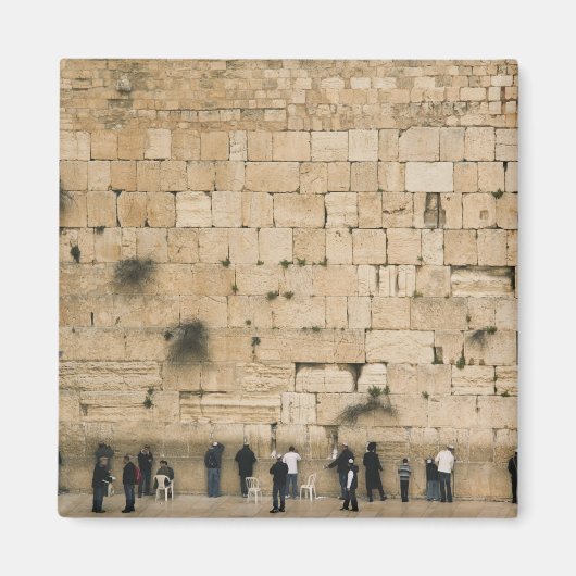 人々祈は嘆き悲しむ壁に向かっている マグネット (正面)