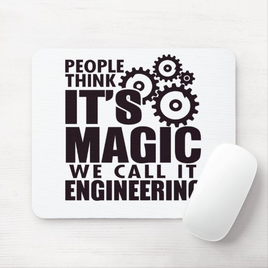 人々考えは魔法だがエンジニアリングと呼ぶ マウスパッド (マウス)