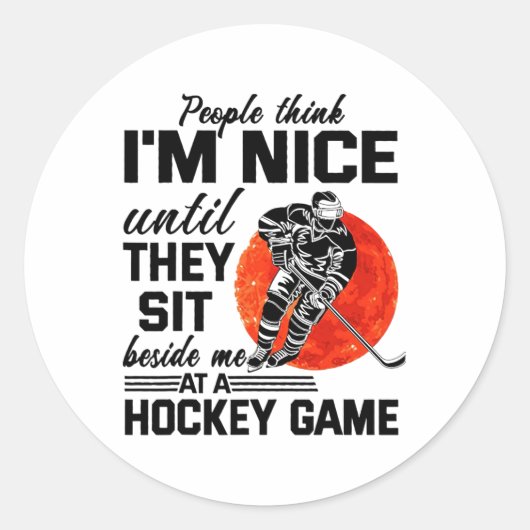 人々考えはI#39;mいい人々は彼らが座って横に座るまで ラウンドシール (正面)