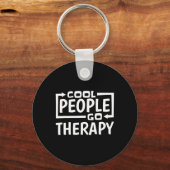 人々行くセラピーメンタルヘルス自殺認識度 キーホルダー (正面)