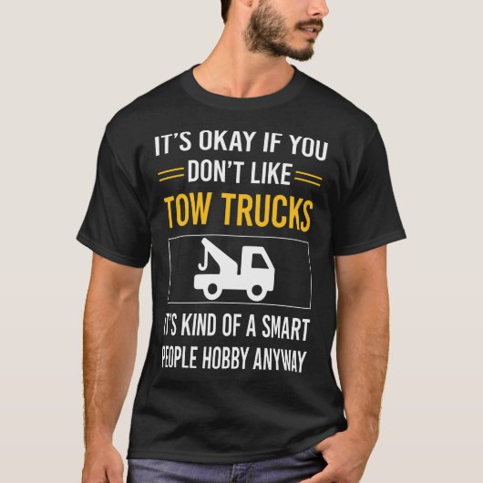 人々頭が切れるがトラックを牽引 Tシャツ (正面)