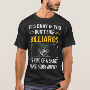 人々頭が切れるビリヤード Tシャツ