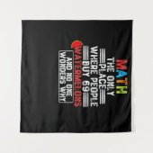 人々69スイカの唯一の場所買の数学 タペストリー (正面(横))