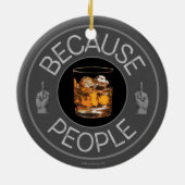 人々(ウィスキー)が セラミックオーナメント (裏面)