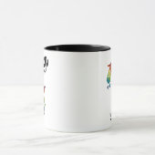 人々(レトロの虹パッチ)への力 マグカップ (中央)