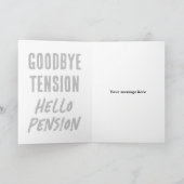 人おもしろい々の退職挨拶カー退職したド カード (内部)