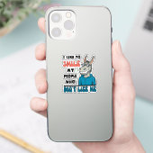 人おもしろい々皮肉で馬ロバスマイル シール (スマートフォン)