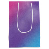 人おもしろい々誕生日風船が虹に ミディアムペーパーバッグ (裏面)