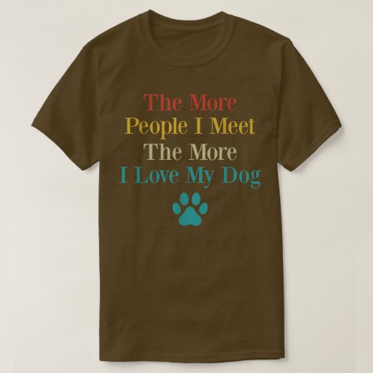 人おもしろいに会えば会うほど好きになる Tシャツ (デザイン正面)