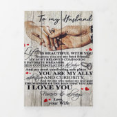 人おもしろいに贈る物 |夫おもしろいへの引用文 | 三つ折り案内状 (カバー)