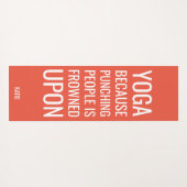 人おもしろいを打ち抜くことの引用文ヨガマット ヨガマット (裏面(横))