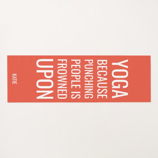 人おもしろいを打ち抜くことの引用文ヨガマット ヨガマット (裏面(横))