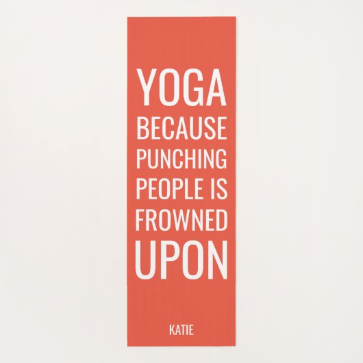 人おもしろいを打ち抜くことの引用文ヨガマット ヨガマット (裏面)