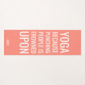 人おもしろいを打ち抜くことの引用文ヨガマット ヨガマット (正面(横))