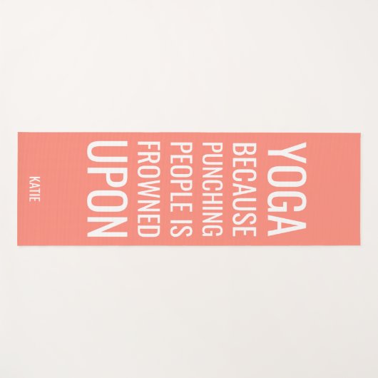 人おもしろいを打ち抜くことの引用文ヨガマット ヨガマット (正面(横))