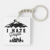 人おもしろい嫌いのアンチソーシャルキャンプ キーホルダー (裏面)