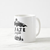 人おもしろい嫌いのアンチソーシャルキャンプ コーヒーマグカップ (正面右)