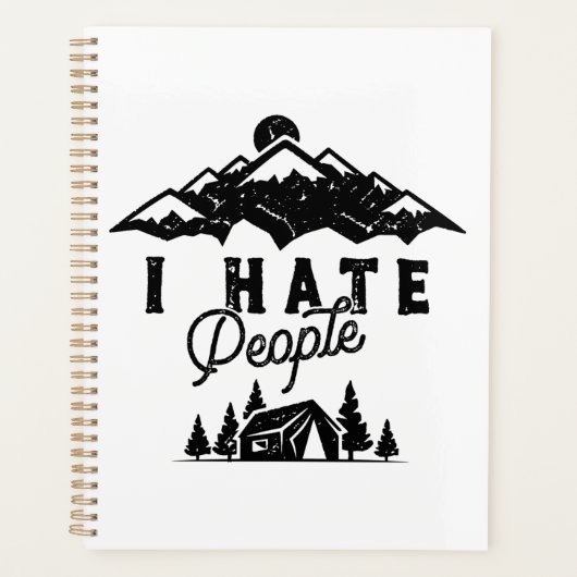 人おもしろい嫌いのアンチソーシャルキャンプ プランナー手帳 (正面)