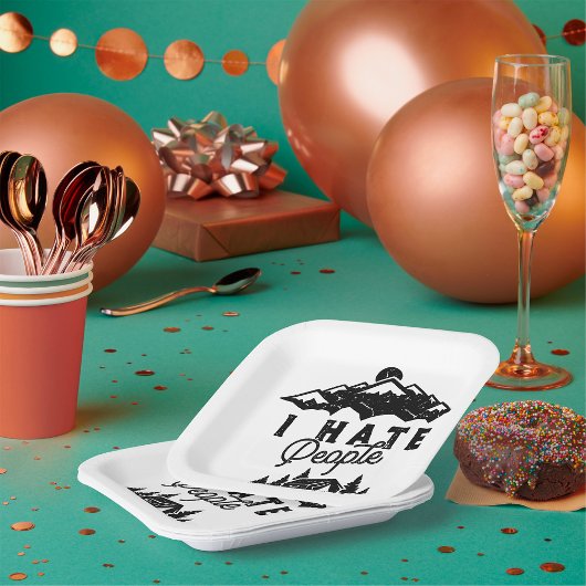 人おもしろい嫌いのアンチソーシャルキャンプ ペーパープレート