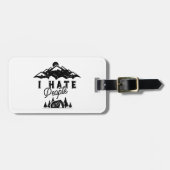 人おもしろい嫌いのアンチソーシャルキャンプ ラゲッジタグ (正面横)