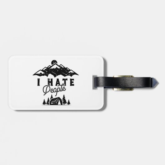 人おもしろい嫌いのアンチソーシャルキャンプ ラゲッジタグ (裏面横)